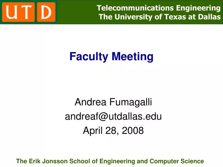 PPT - Faculty Meeting PowerPoint Presentation, free download - ID:6634402