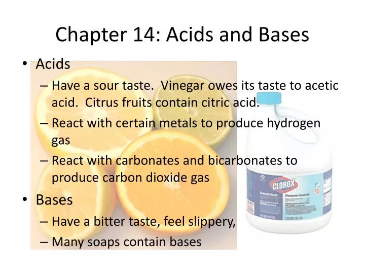 chapter 14 acids and bases n.