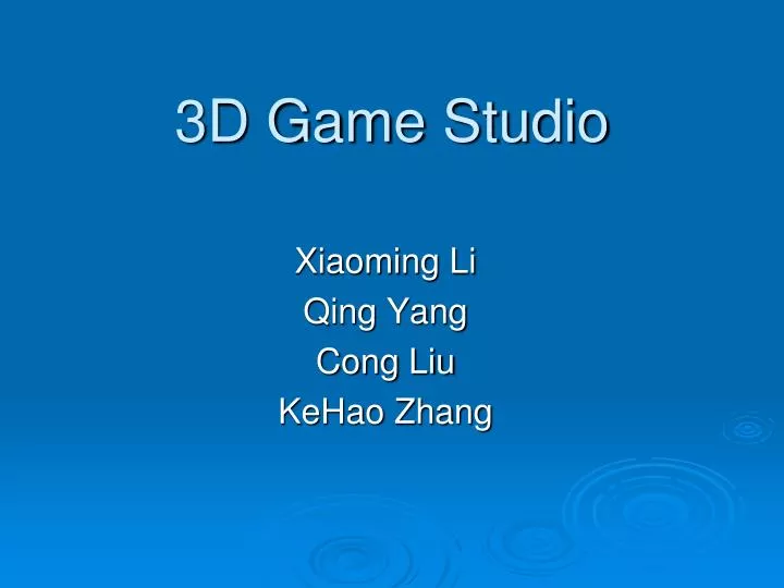 3d game studio n.