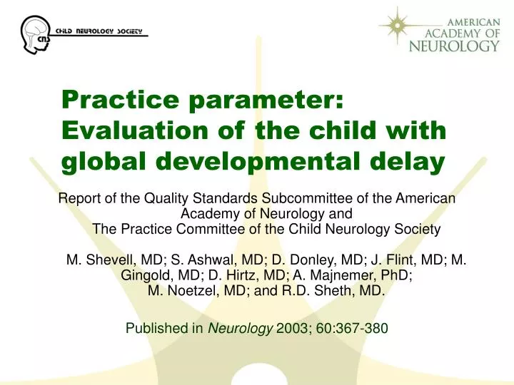 case study child with global developmental delay