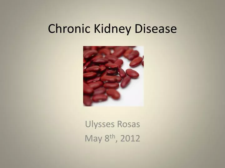 chronic kidney disease n.