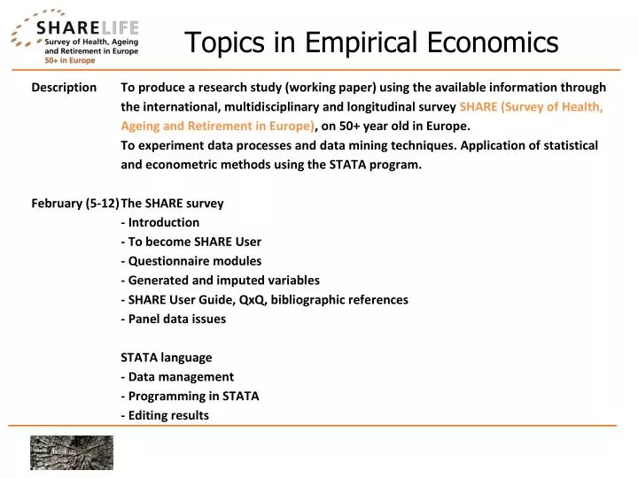 empirical research topics in economics