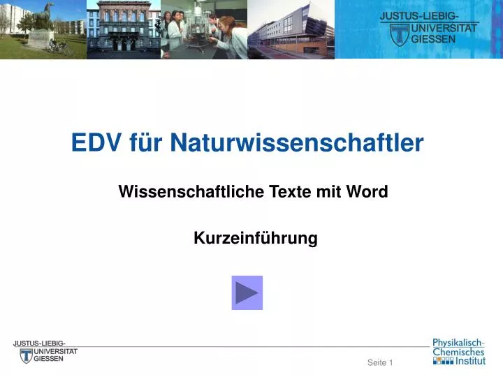 Ppt Edv Für Naturwissenschaftler Powerpoint Presentation Id6639858