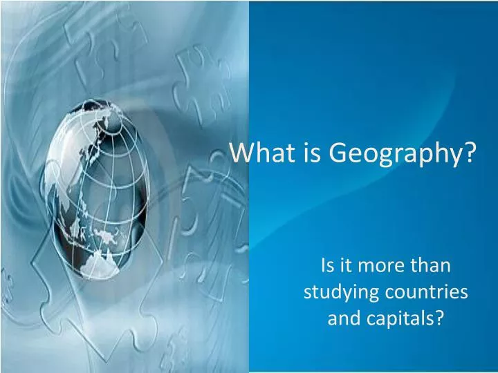 what is geography n.