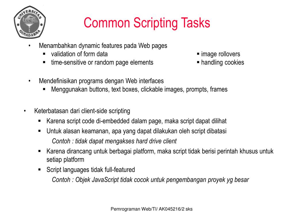 Common script