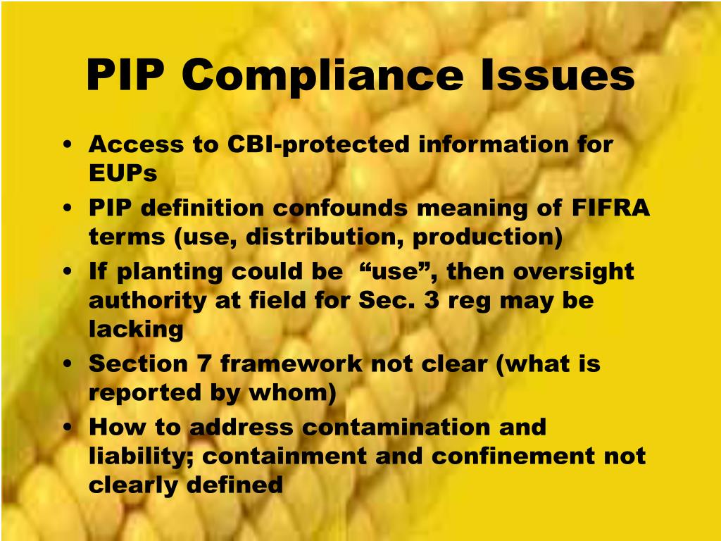 PPT Regulating PlantIncorporated Protectants (PIPs) A State and National Perspective