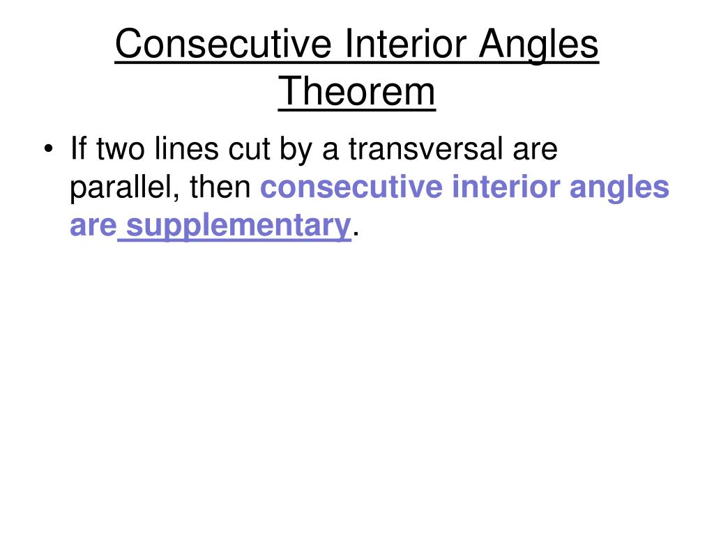 Ppt Sec 4 2 4 3 Parallel Lines And Transversals