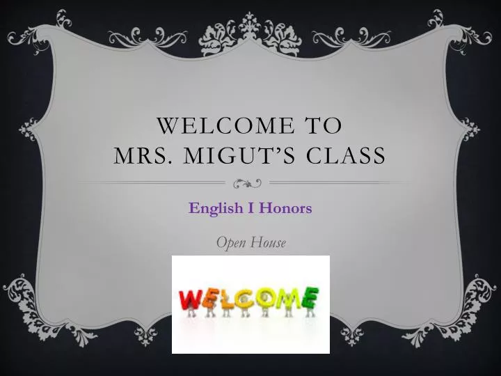 welcome to mrs migut s class n.