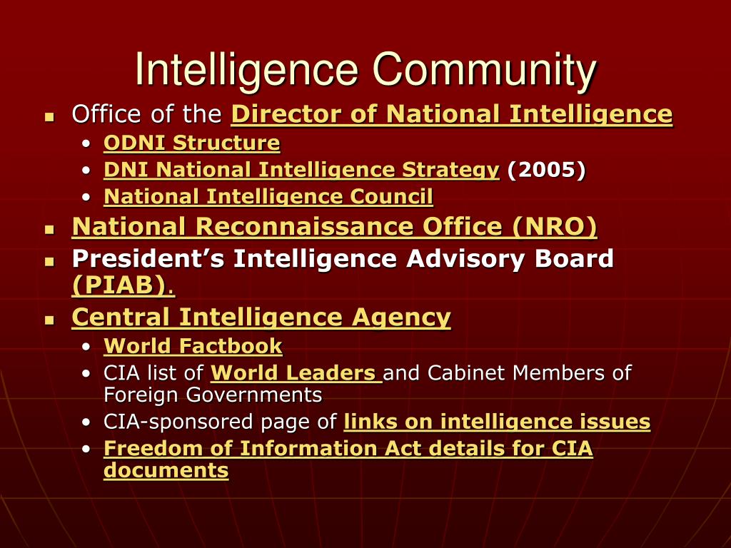 Office Of Director Of National Intelligence Organization Chart