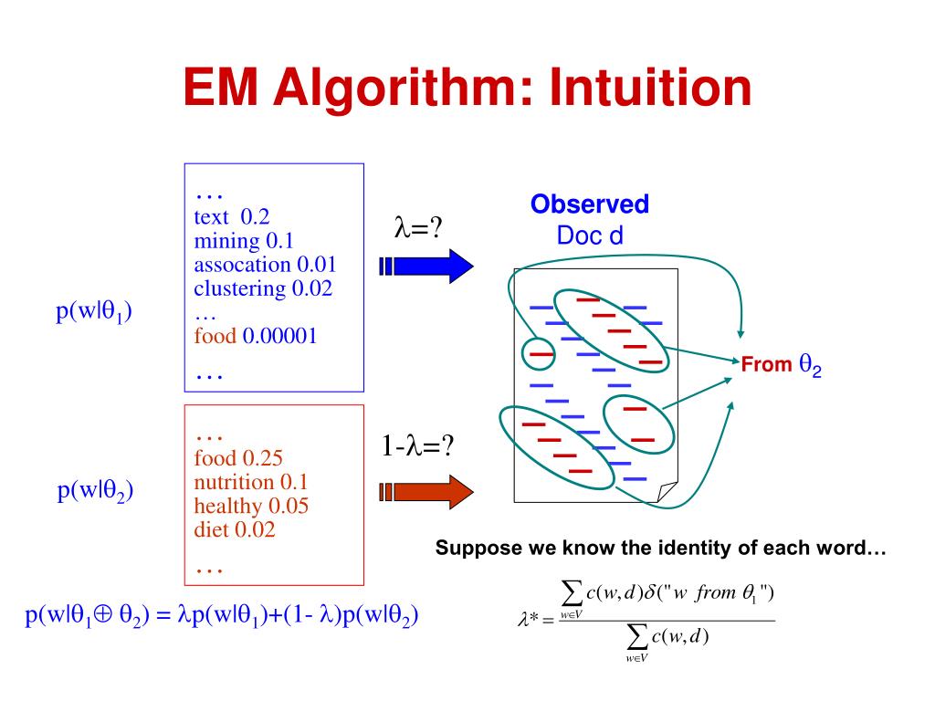 PPT - Mixture Language Models and EM Algorithm PowerPoint Presentation ...
