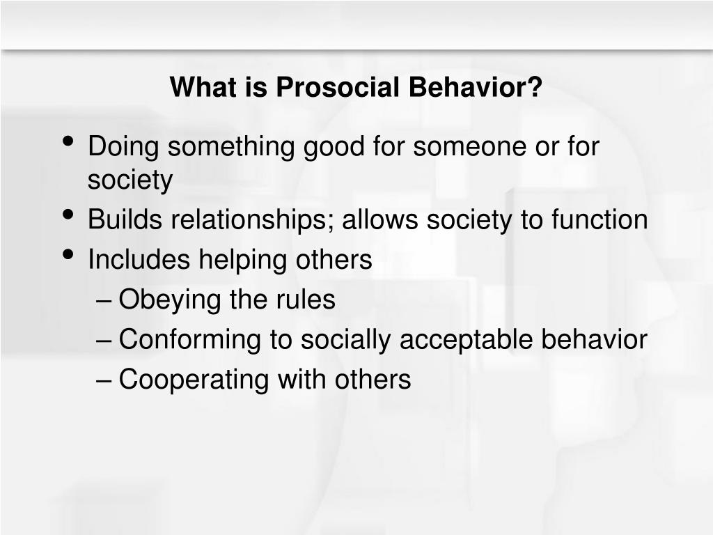 prosocial self presentation