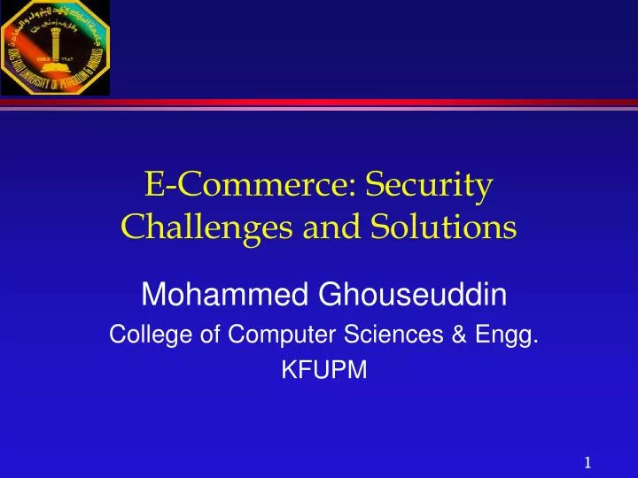 e commerce security challenges and solutions n.