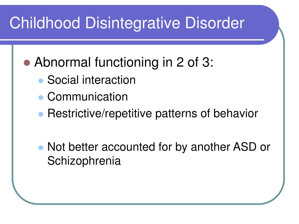 PPT - Autism Spectrum Disorders PowerPoint Presentation ...
