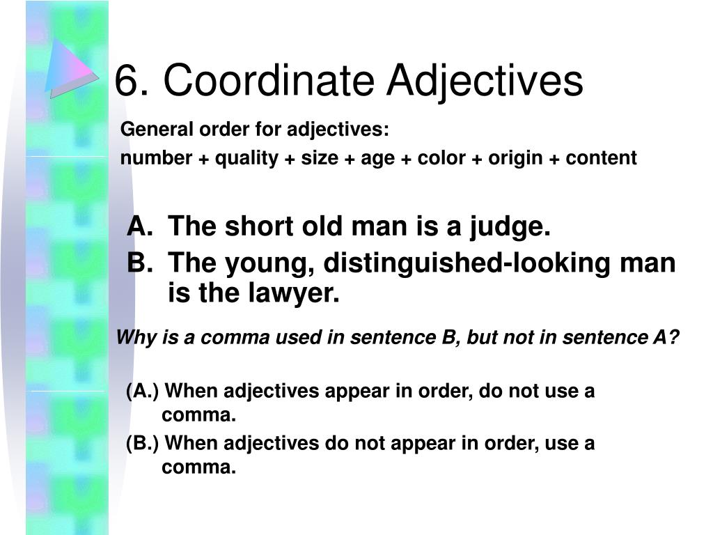 non-coordinate-adjectives