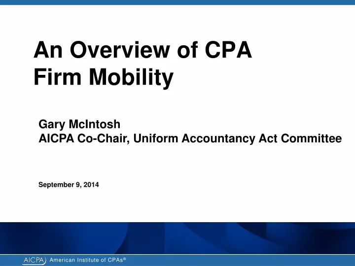 an overview of cpa firm mobility n.