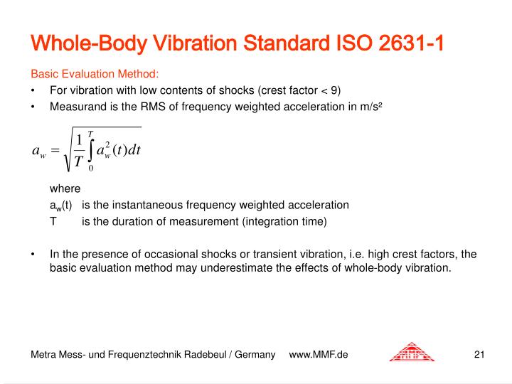 standard 2631-1 iso Human Presentation ID:6646679 PPT   Vibration   PowerPoint