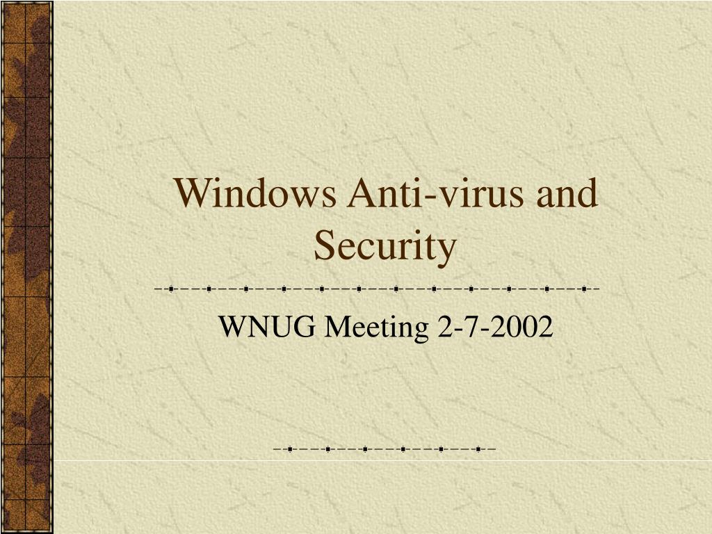 Ppt Windows Anti Virus And Security Powerpoint Presentation Free Download Id Ppt Windows Anti Virus And Security Powerpoint Presentation Free Download Id