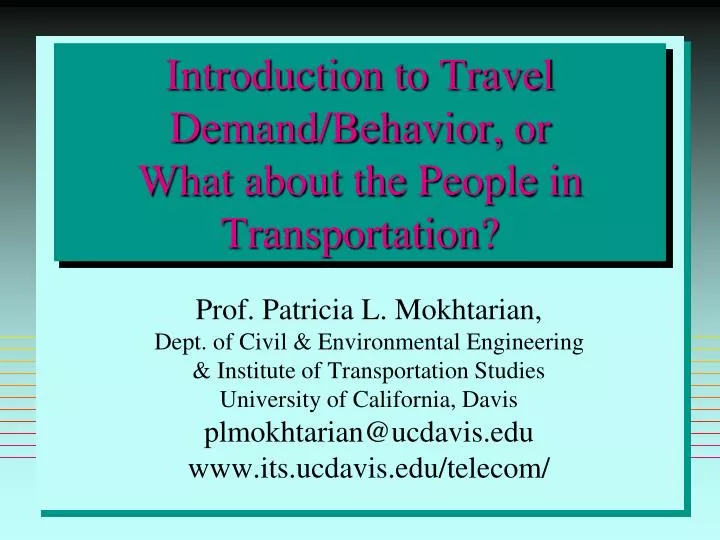 1. Traffic Congestion and Lack Of Parking