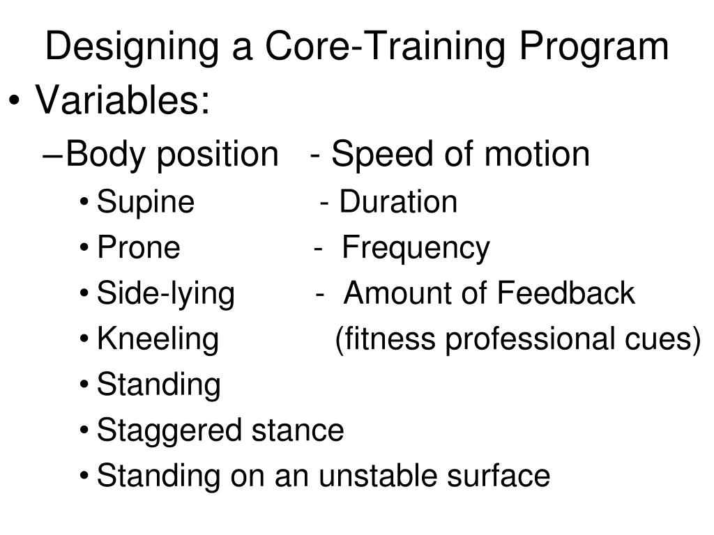 PPT Core Training and Balance PowerPoint Presentation, free download