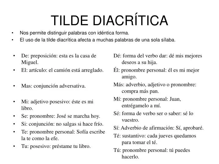 PPT - TILDE DIACRÍTICA PowerPoint Presentation, free download - ID ...