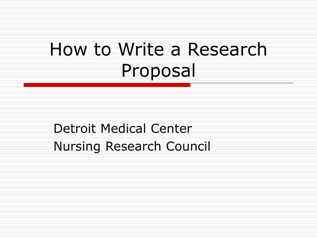 nursing research proposal powerpoint presentation