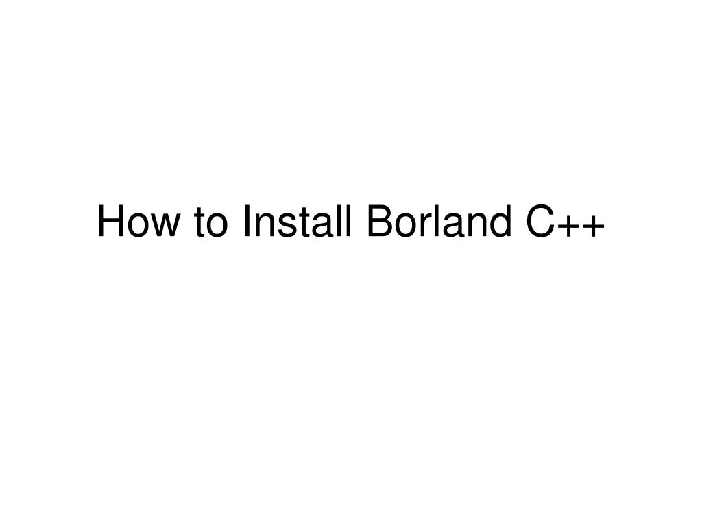borland c ide free download borland c ide free download