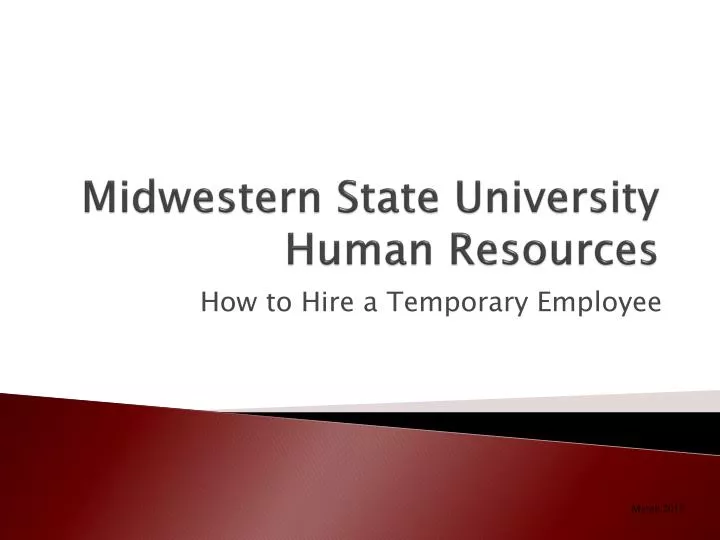 midwestern state university human resources n.
