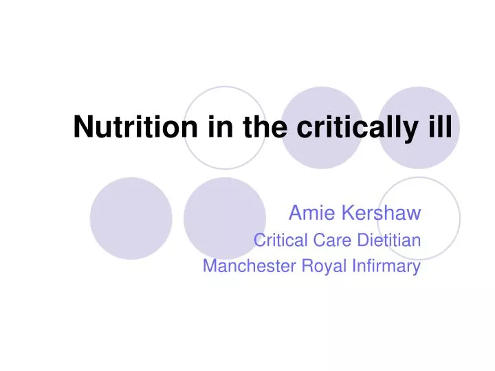 Ppt Nutrition In The Critically Ill Powerpoint Presentation Free Download Id 6651853