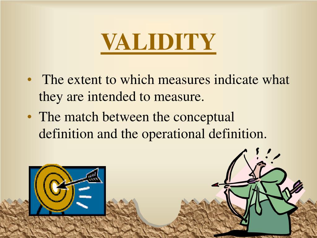 define reliability and validity
