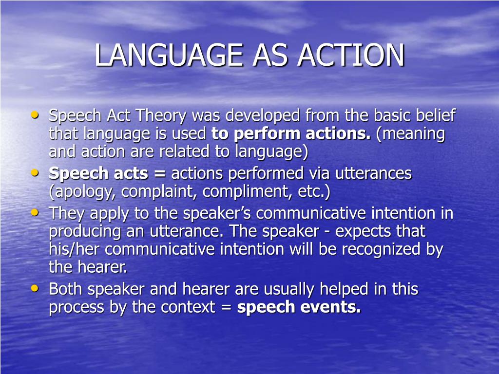 action speech topics
