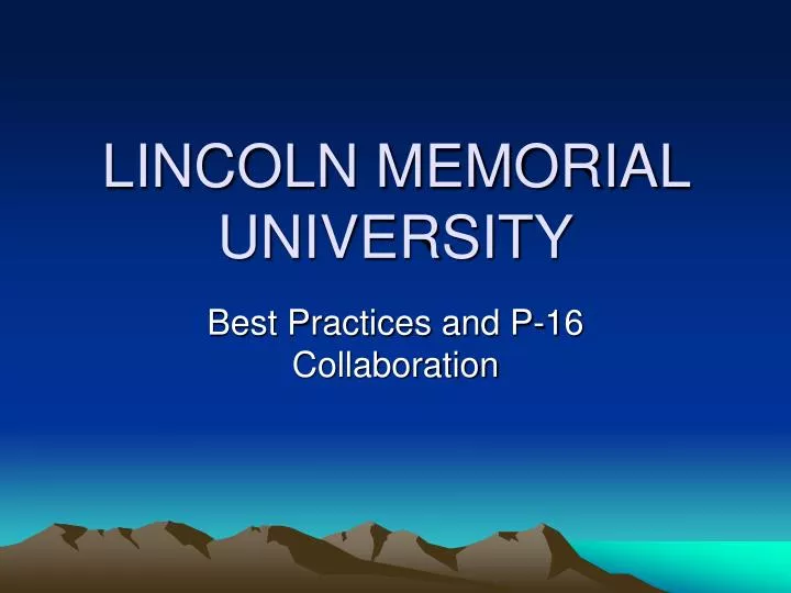 lincoln memorial university n.