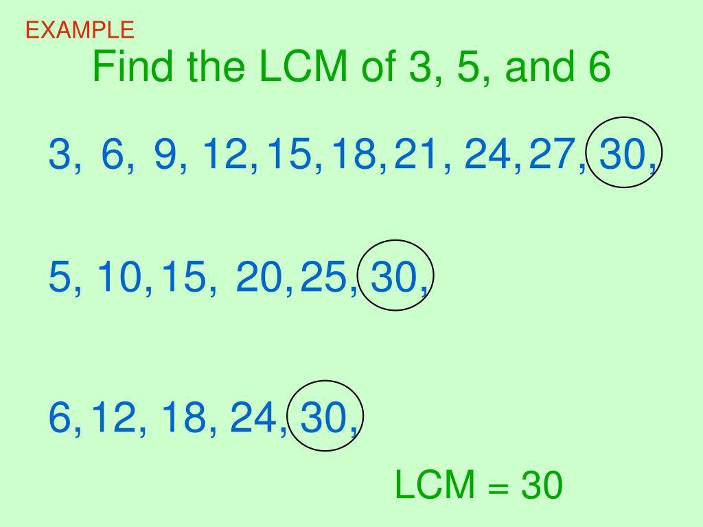 PPT - Least Common Multiples (LCM) PowerPoint Presentation, free