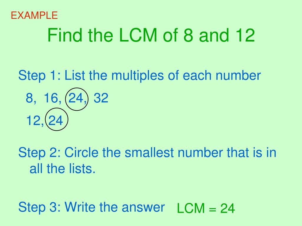 PPT - Least Common Multiples (LCM) PowerPoint Presentation, free ...
