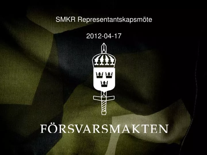 Smkr PPT - SMKR Representantskapsmöte 2012-04-17 PowerPoint Presentation ...
