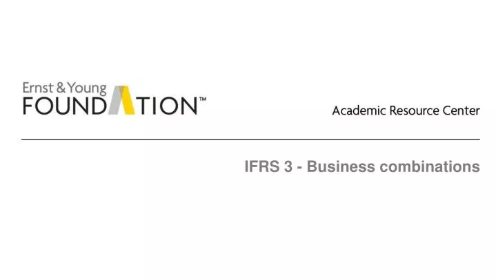 PPT - IFRS 3 - Business combinations PowerPoint Presentation, free ...