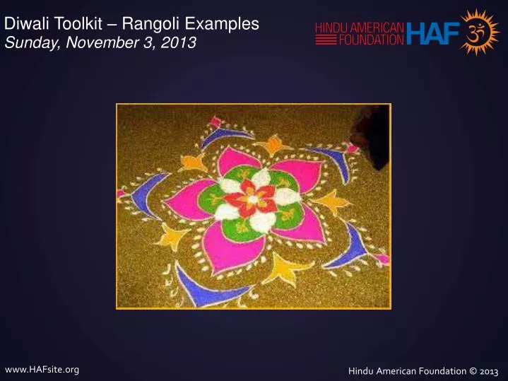 PPT Diwali Toolkit Rangoli Examples Sunday November 3 2013 