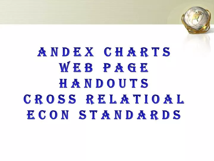 Purchase Andex Charts