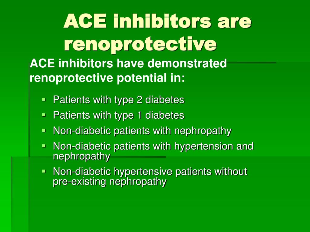 ace inhibitors in diabetes with hypertension)