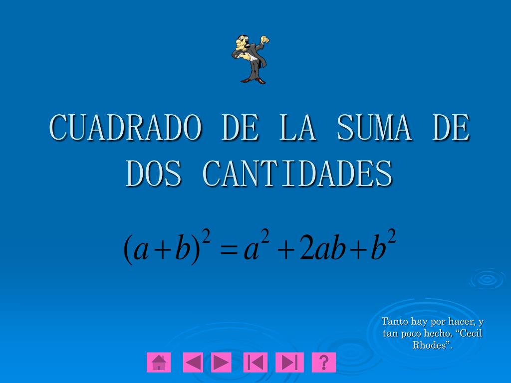 PPT - CUADRADO DE LA SUMA DE DOS CANTIDADES PowerPoint Presentation