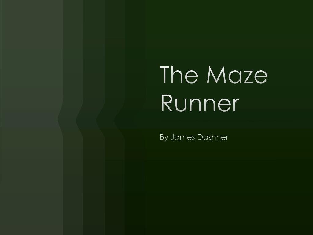 The Maze Runner (2014) Screenplay - Script Slug