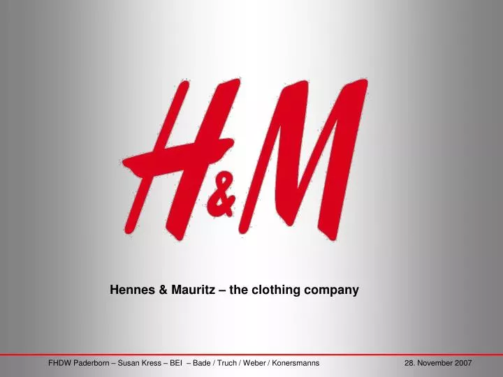 hennes and mauritz no