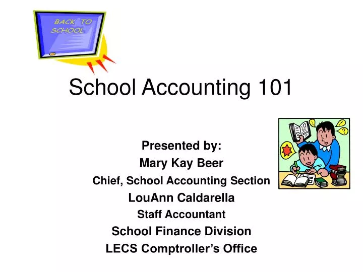 accounting presentation for high school students