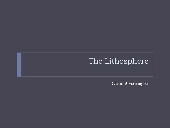 the lithosphere n.