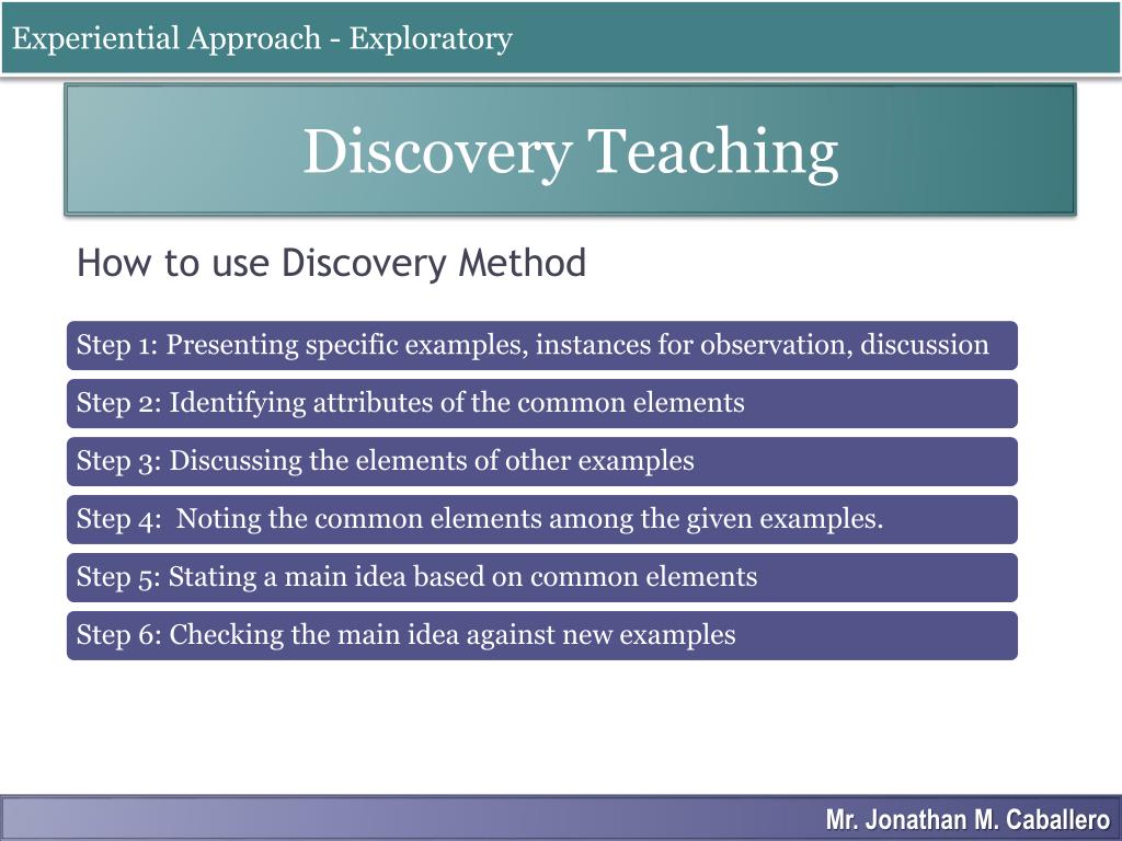 research teaching methods of discovery