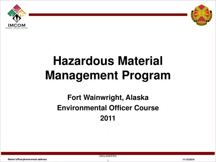 PPT Hazardous Material Management Program PowerPoint Presentation