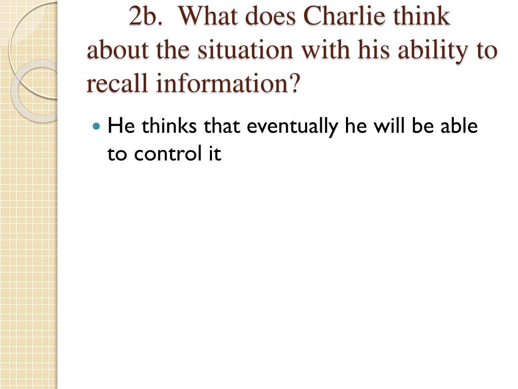 PPT Flowers for Algernon Chapters 1213 PowerPoint Presentation, free