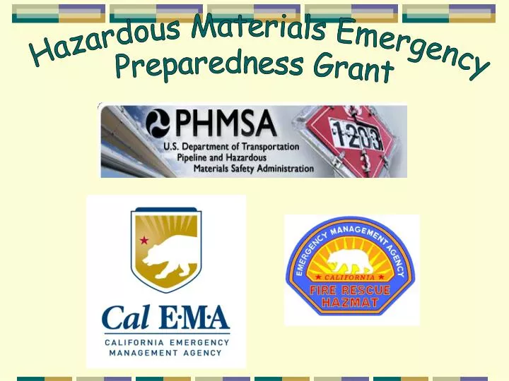 PPT Hazardous Materials Emergency Preparedness Grant PowerPoint