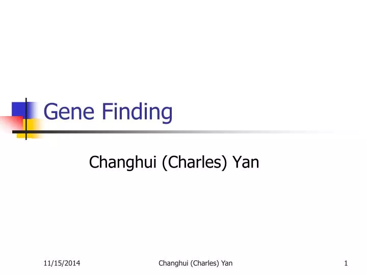 gene finding n.