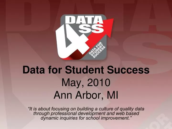 data for student success may 2010 ann arbor mi n.