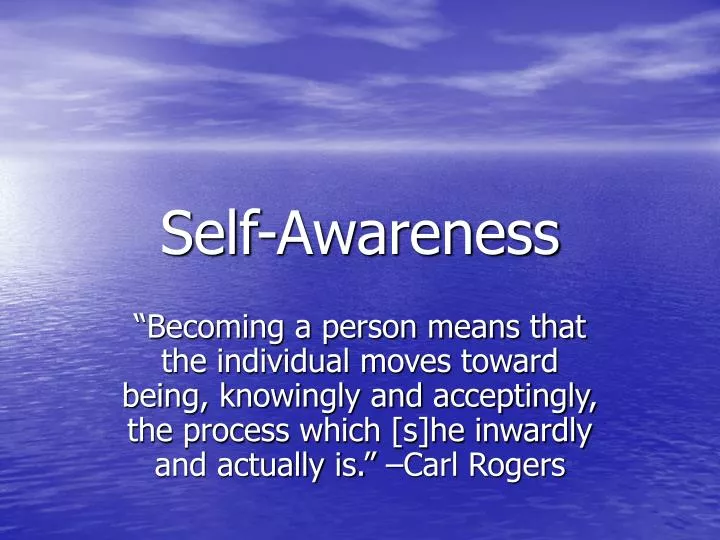 powerpoint presentation on self awareness